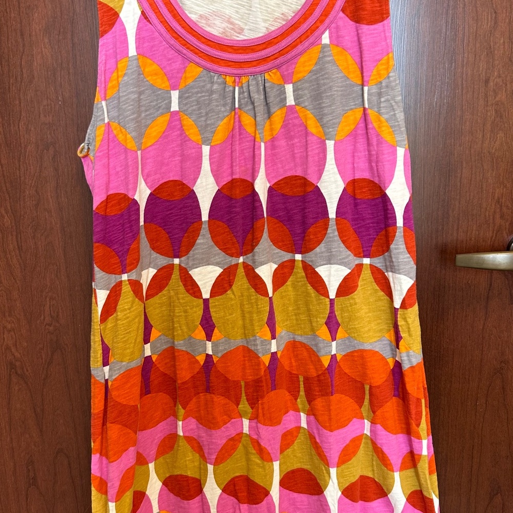 Boden Sleeveless Shift Dress - Mod Print - Size US 16